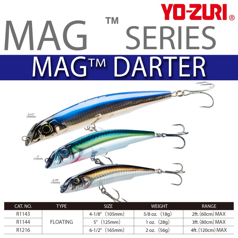 DUEL Yo-Zuri R1216-BP Mag Darter (F) 165Mm 6-1/2", Black Purple - Image 2